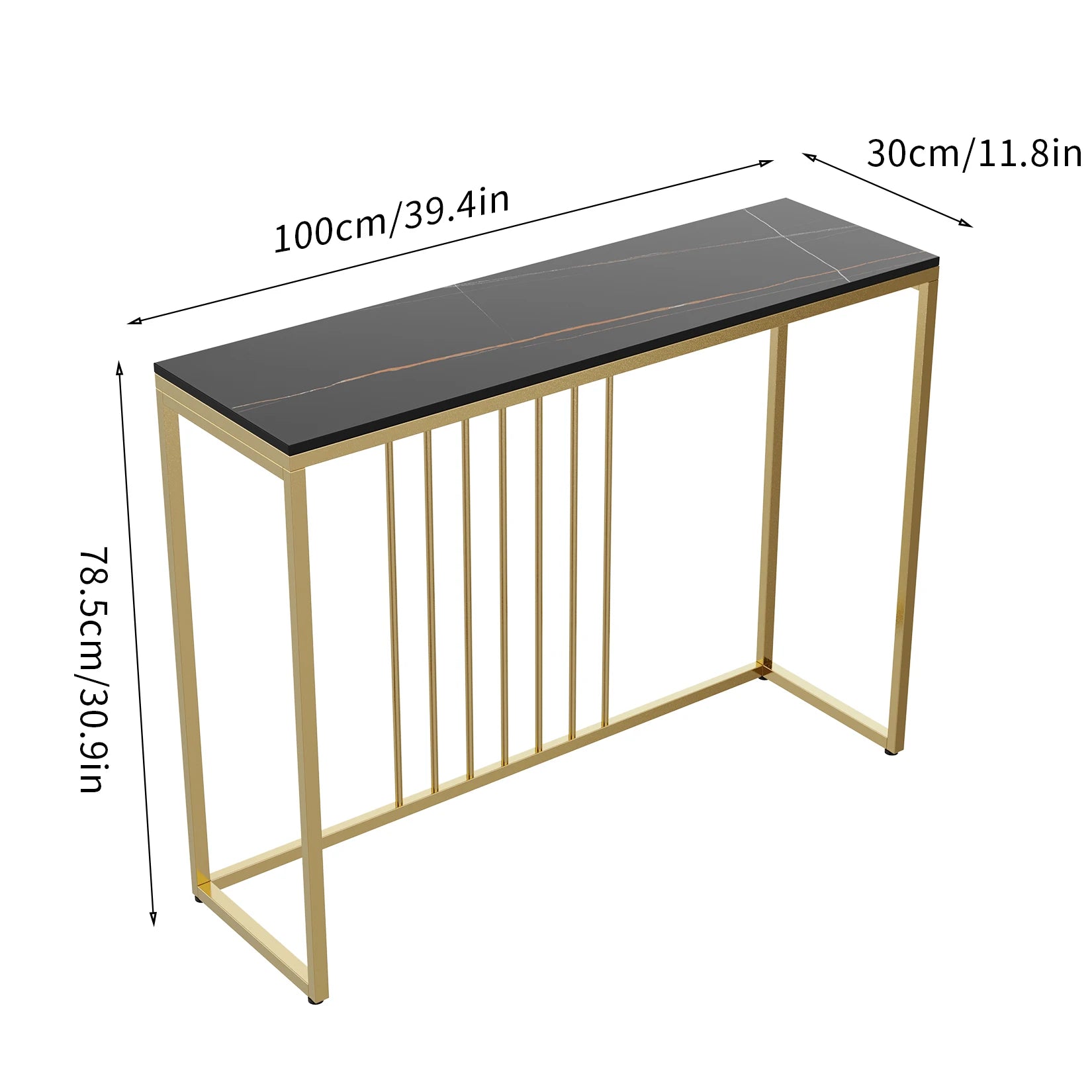 Marleen Sintered Stone Console Table