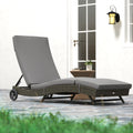 Havenport Reclining Wicker Chaise Lounge – Gray