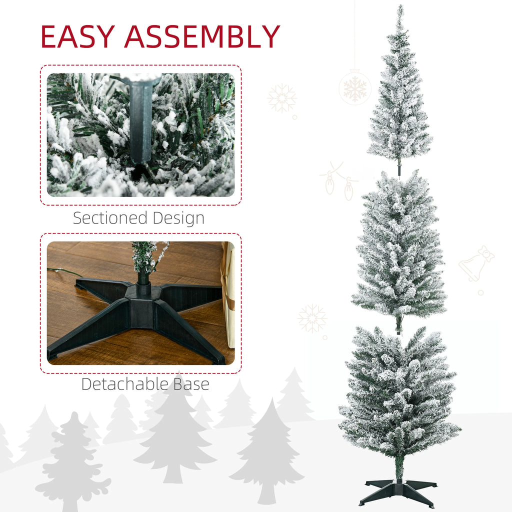Greenbeam Pre-Lit Pencil Christmas Tree