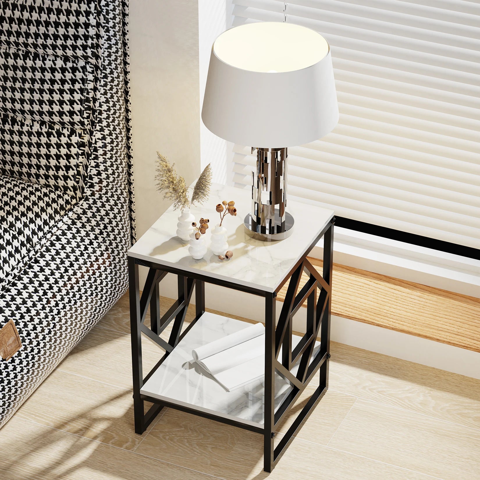 Briar 2-Tier Sintered Stone End Table