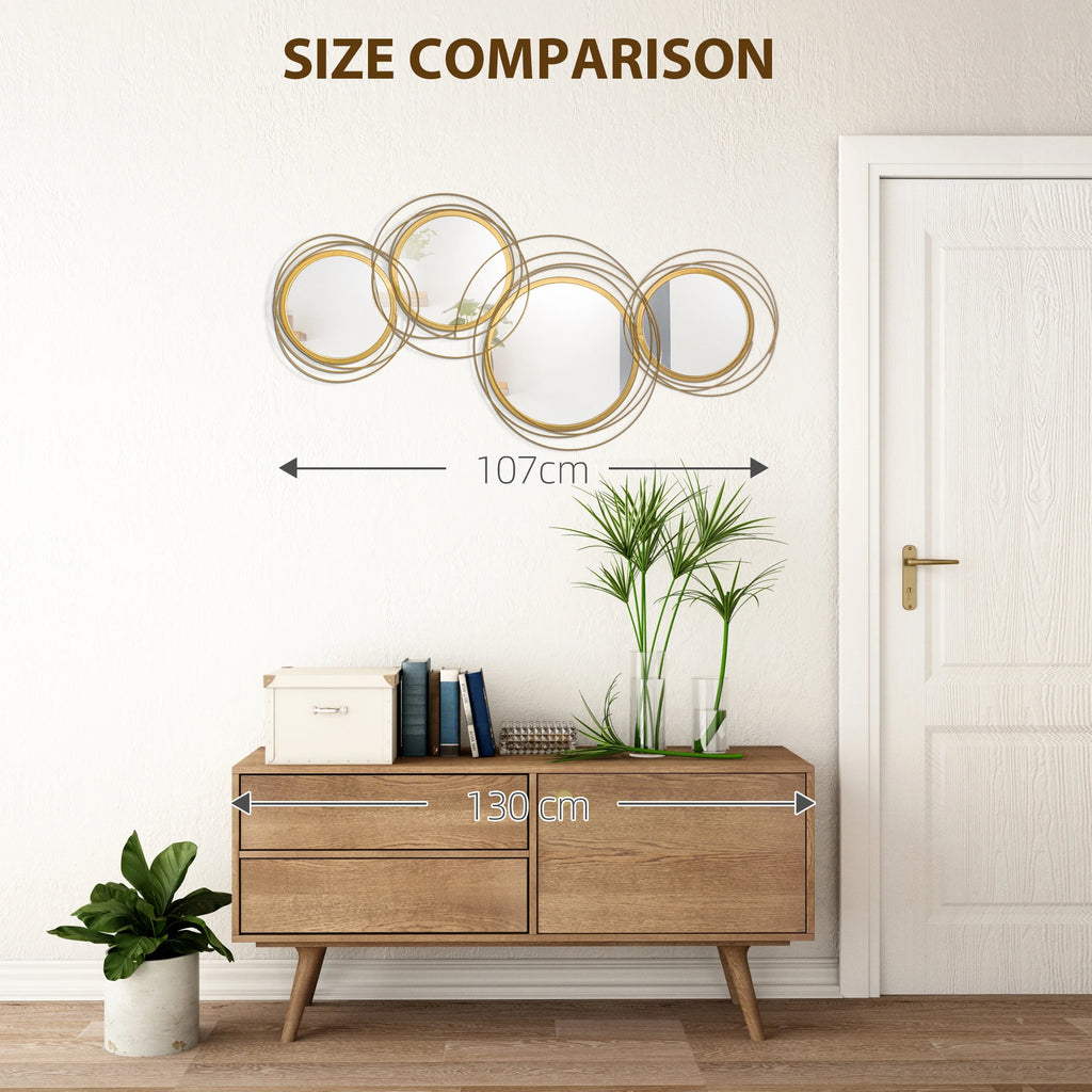 Orelle Four-Mirror Wall Sculpture