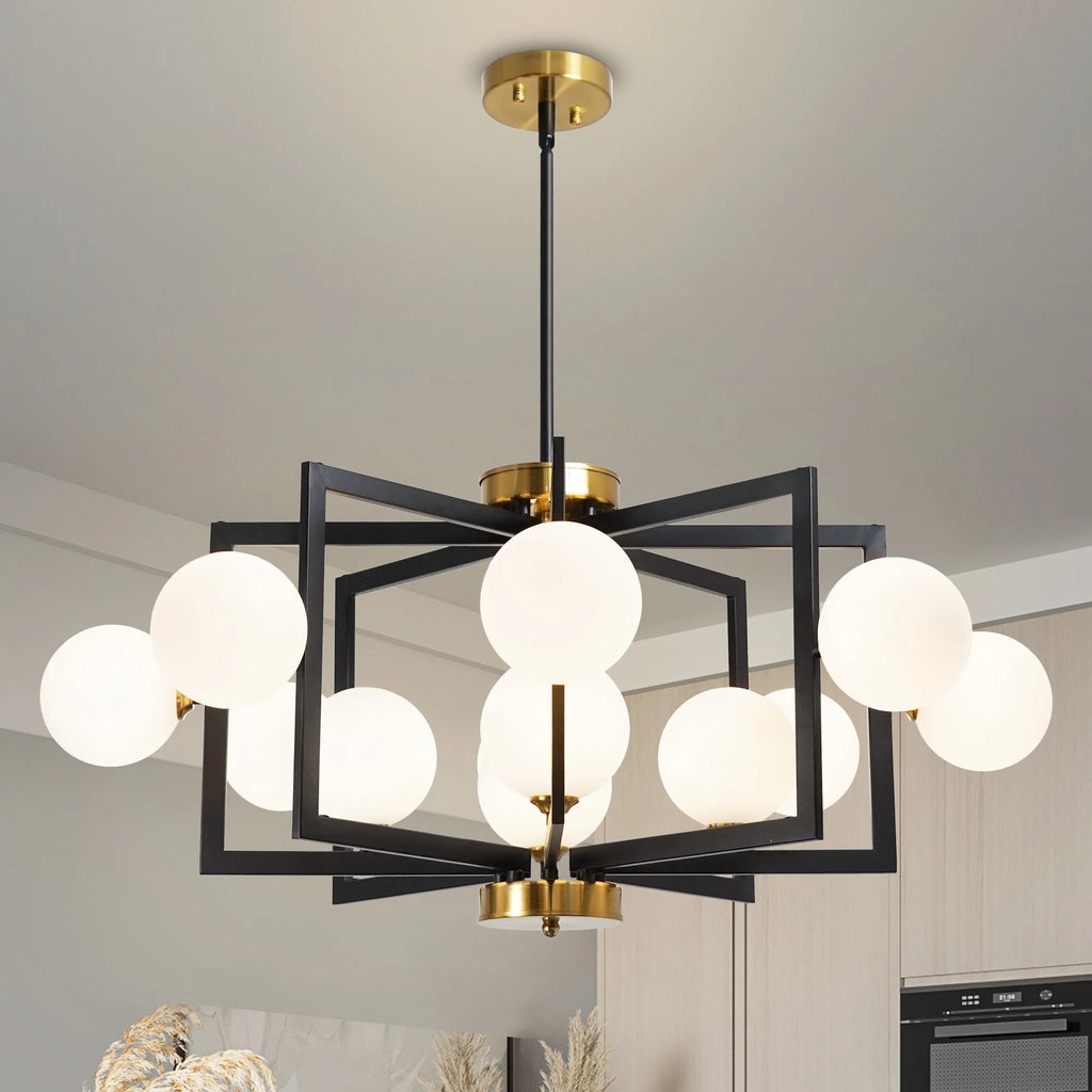 Orvella Glass Bubble Chandelier
