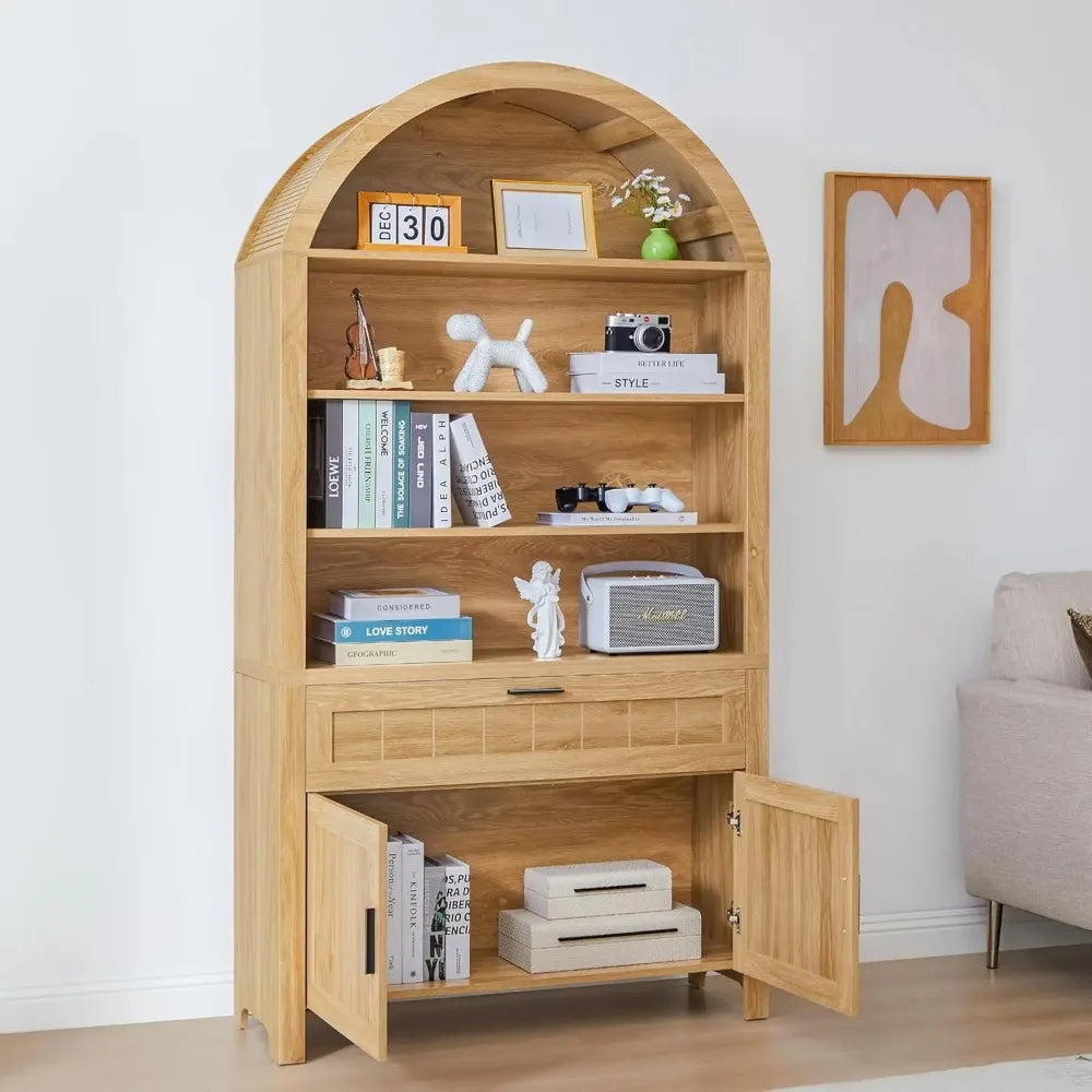 Archbloom Arched Bookcase with Drawer