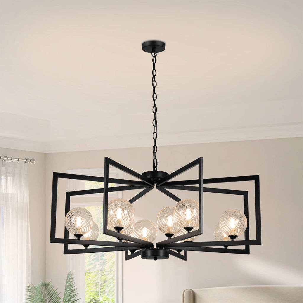Celestine 12-Light Bubble Glass Chandelier