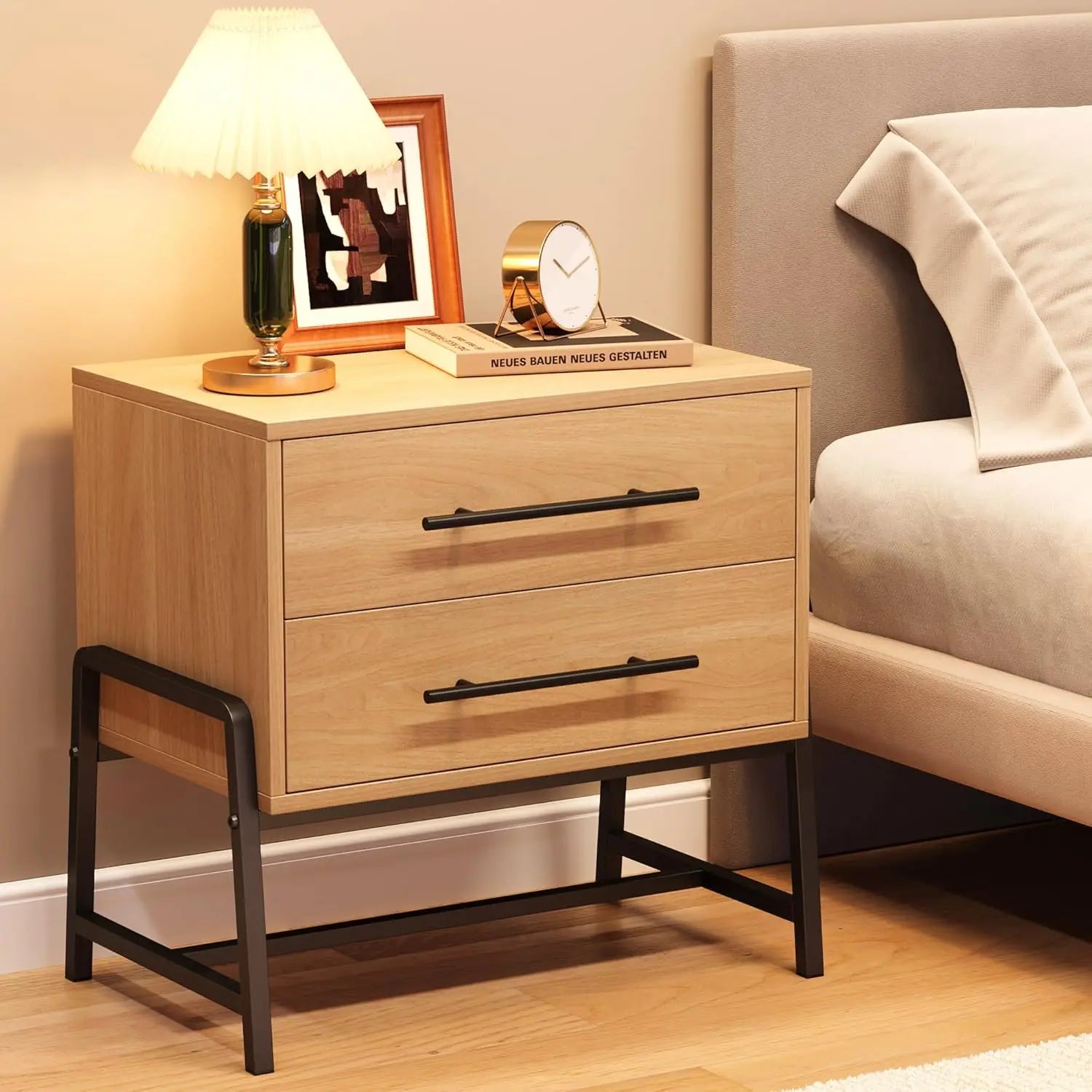 Temi Two-Drawer Nightstand