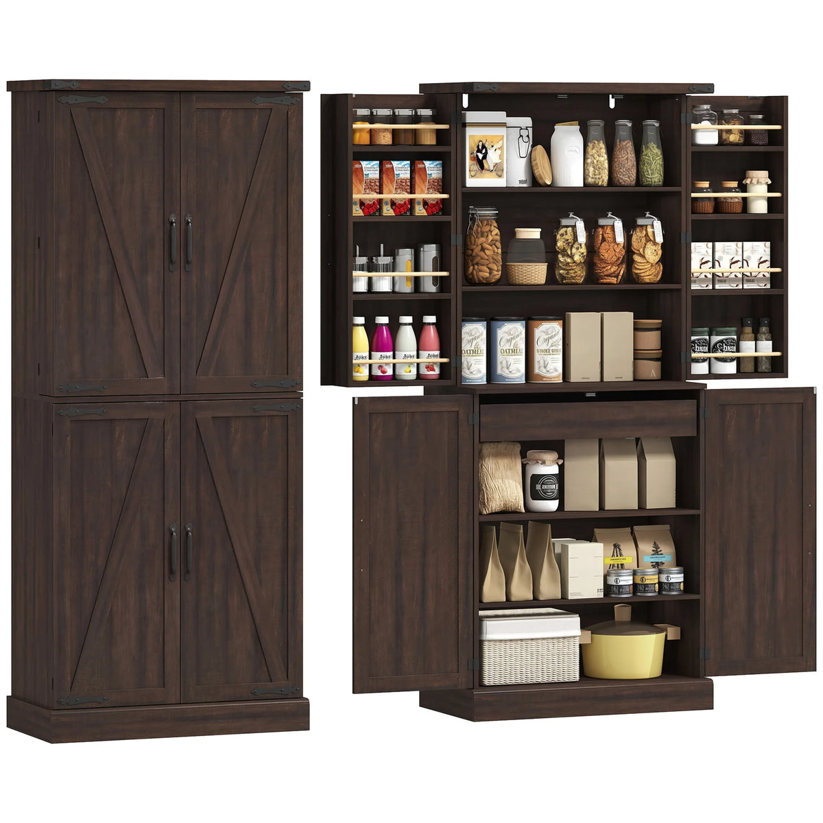 Glimmersong Kitchen Pantry Cabinet