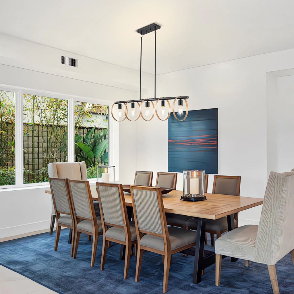 Delwick Linear Metal Chandelier