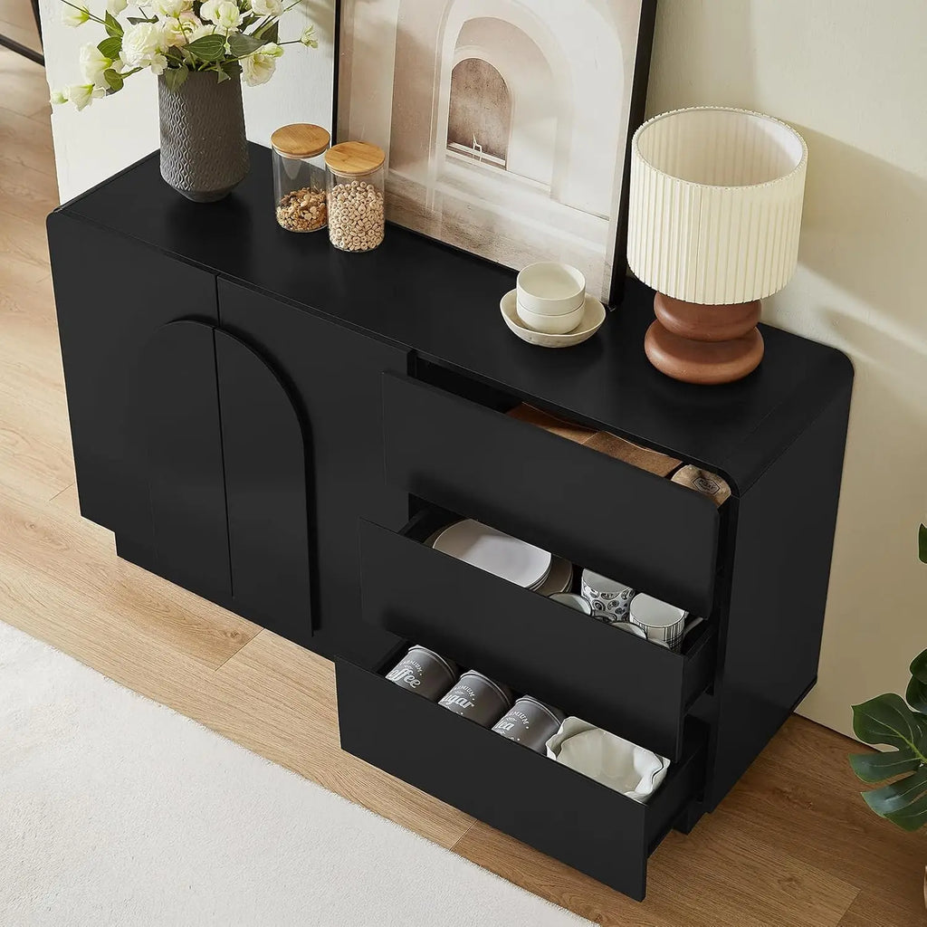 Black Pearlrise sideboard configuration with three drawers