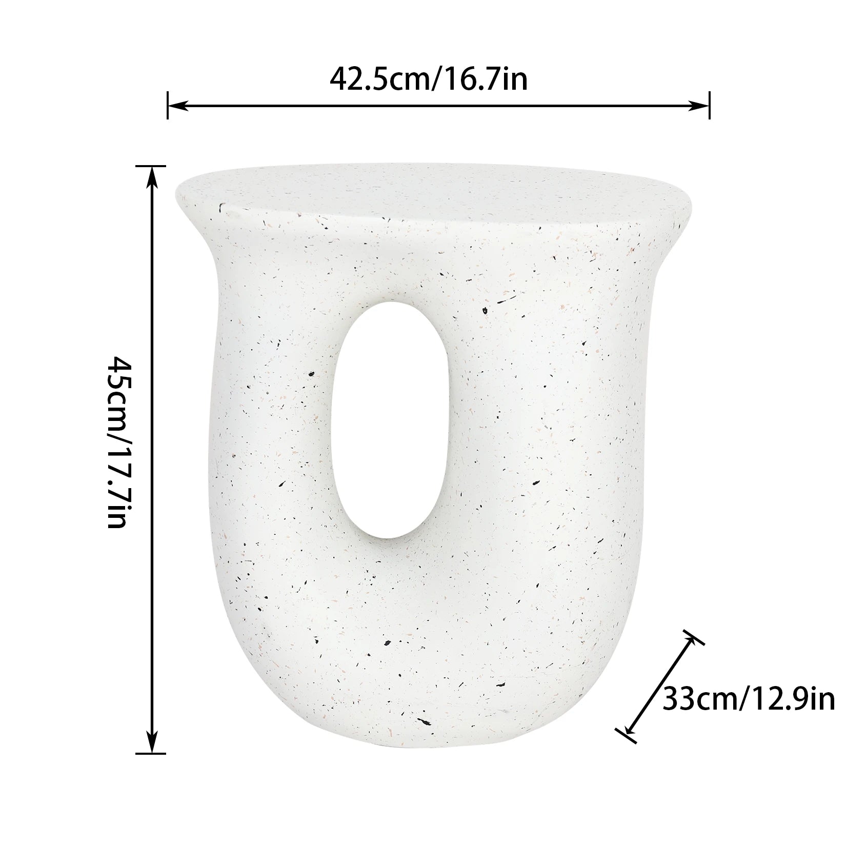Koba Sculptural Concrete Side Table