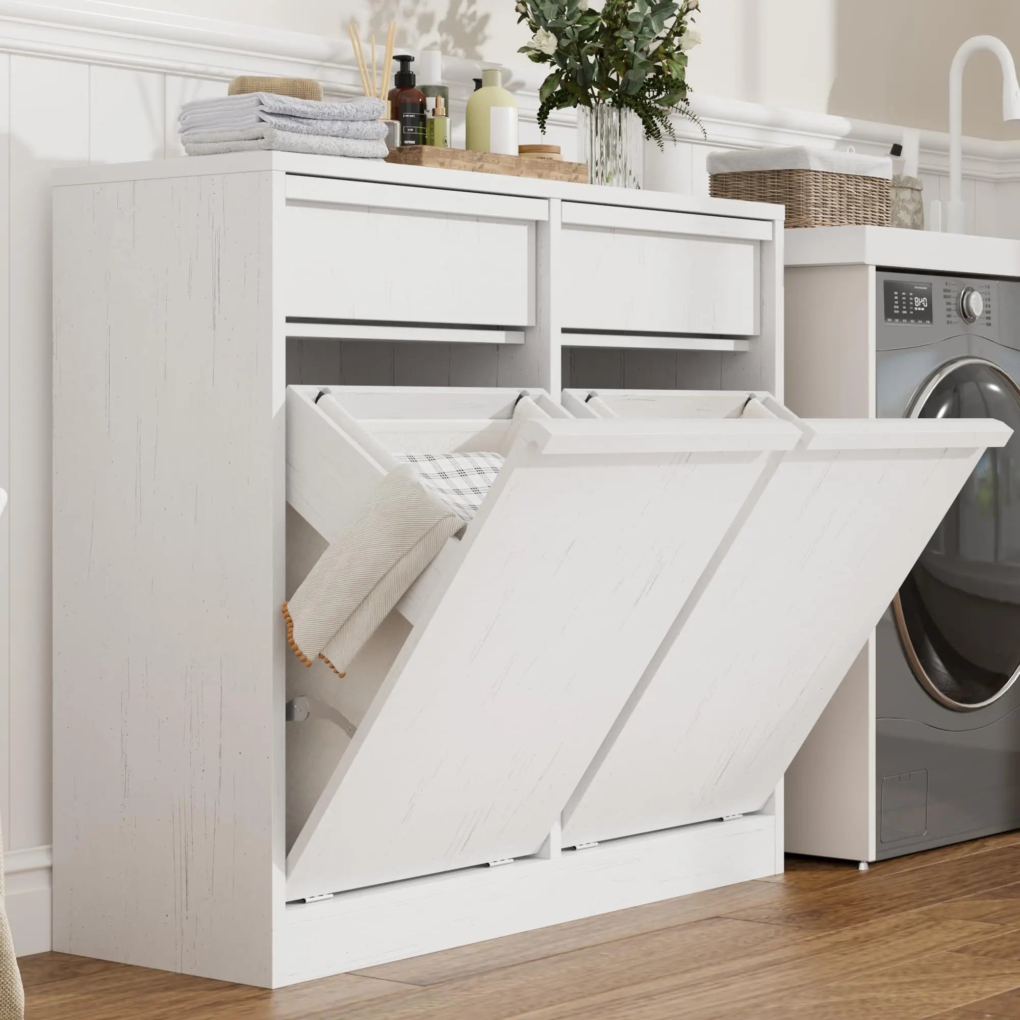 Norwood Double Tilt-Out Hamper Cabinet