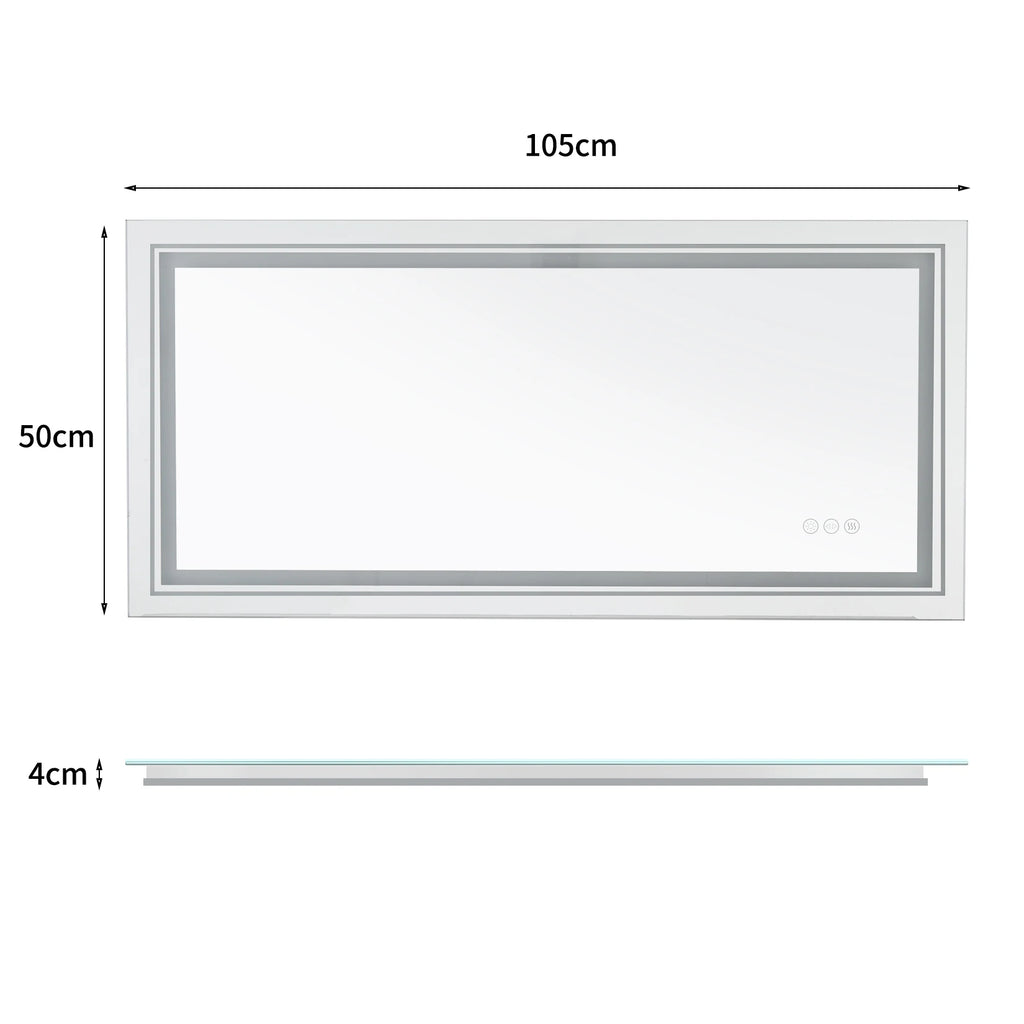 Varelle Front & Backlit LED Bathroom Mirror
