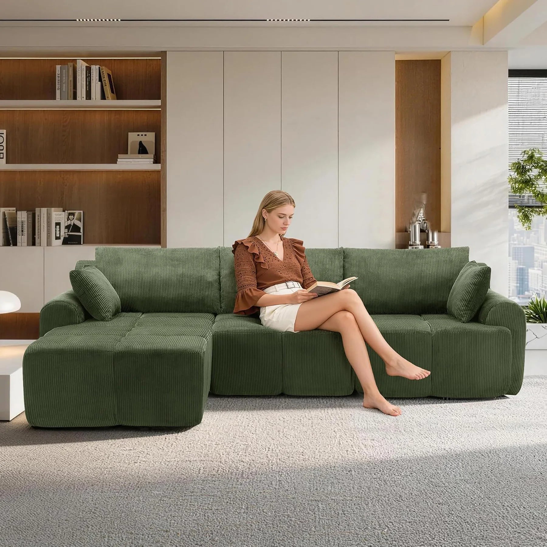Bramley Modular Corduroy Sectional Sofa*