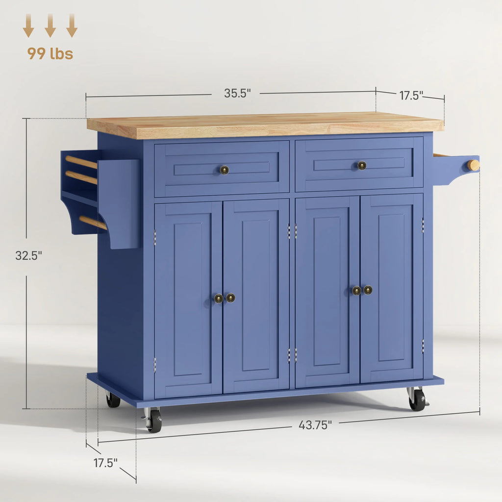 Bluehaven Mobile Kitchen Island