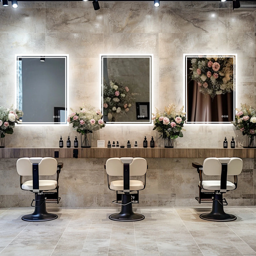 Aurora LED Rectangle Bathroom Mirror