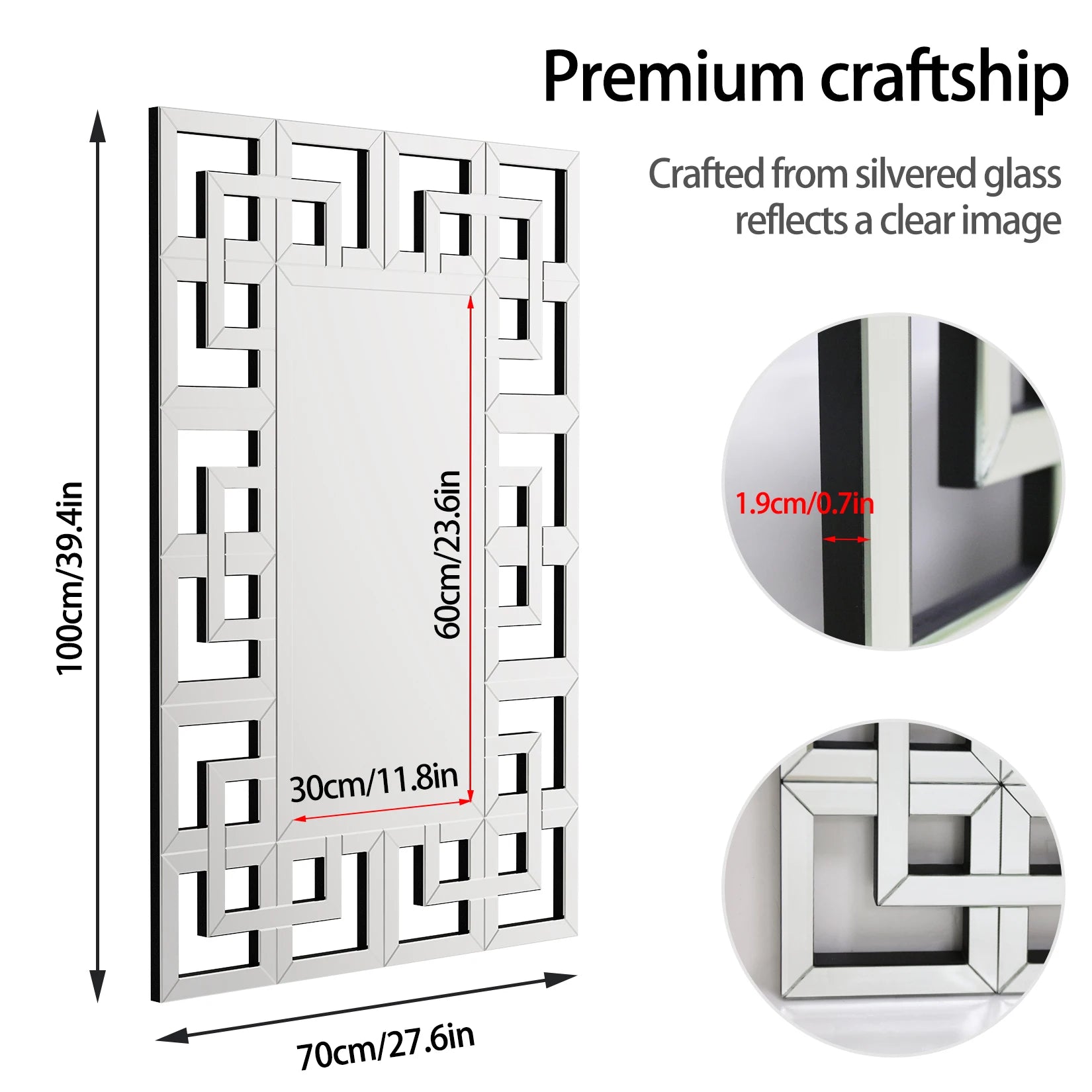 Grecian Venetian Decorative Wall Mirror