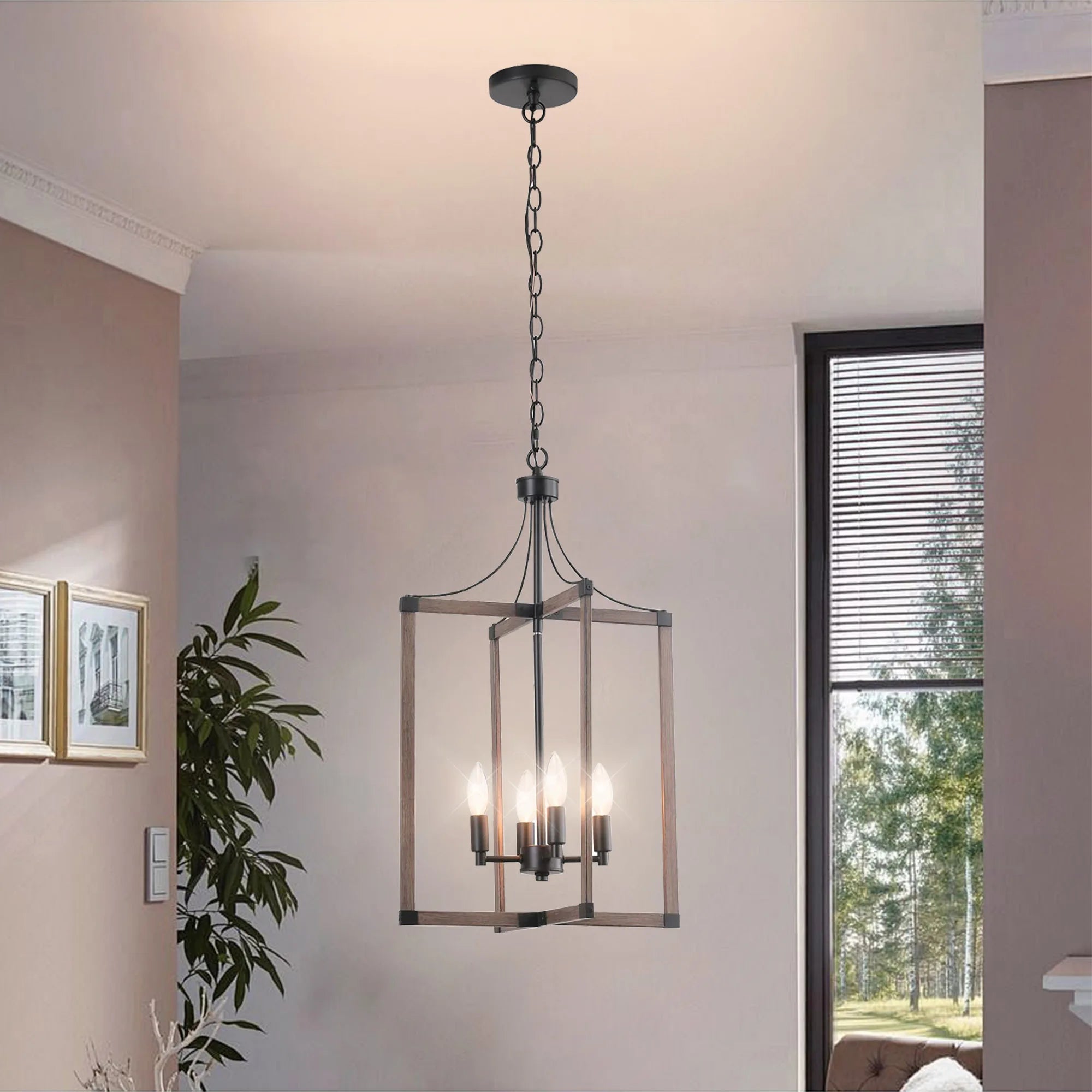 Briarwood 4-Light Rustic Farmhouse Chandelier