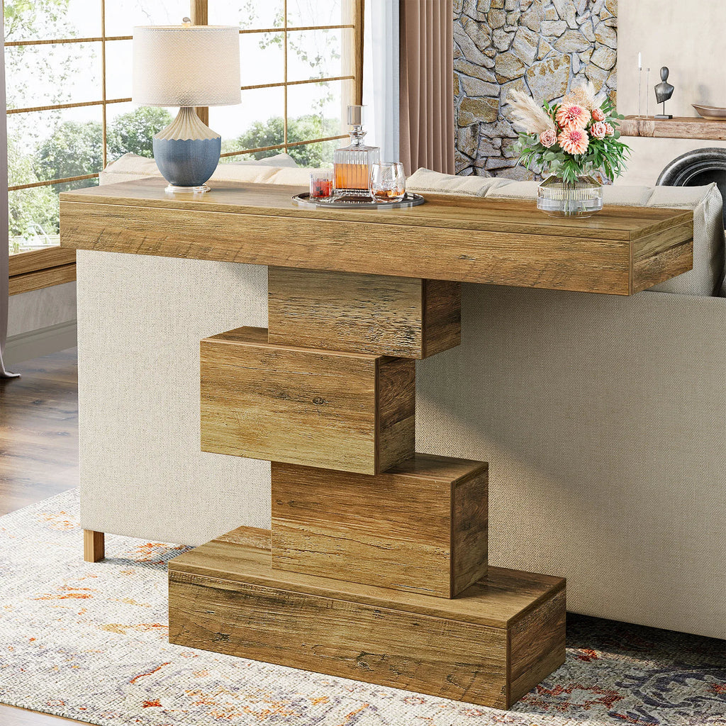 Tirza Geometric Console Table