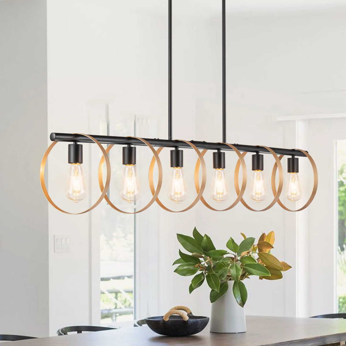 Delwick Linear Metal Chandelier