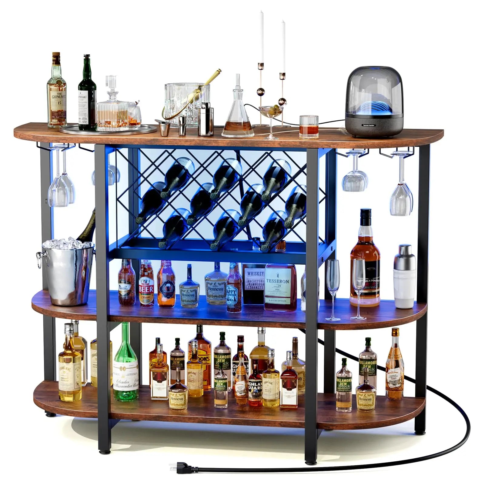 Soren LED Home Bar Cabinet