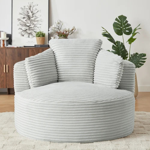 Sarrowby Round Corduroy Lounge Chair
