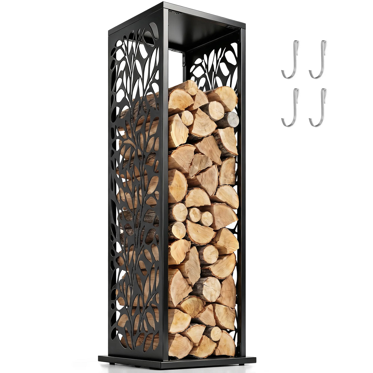 Emberwick Cutout Firewood Rack
