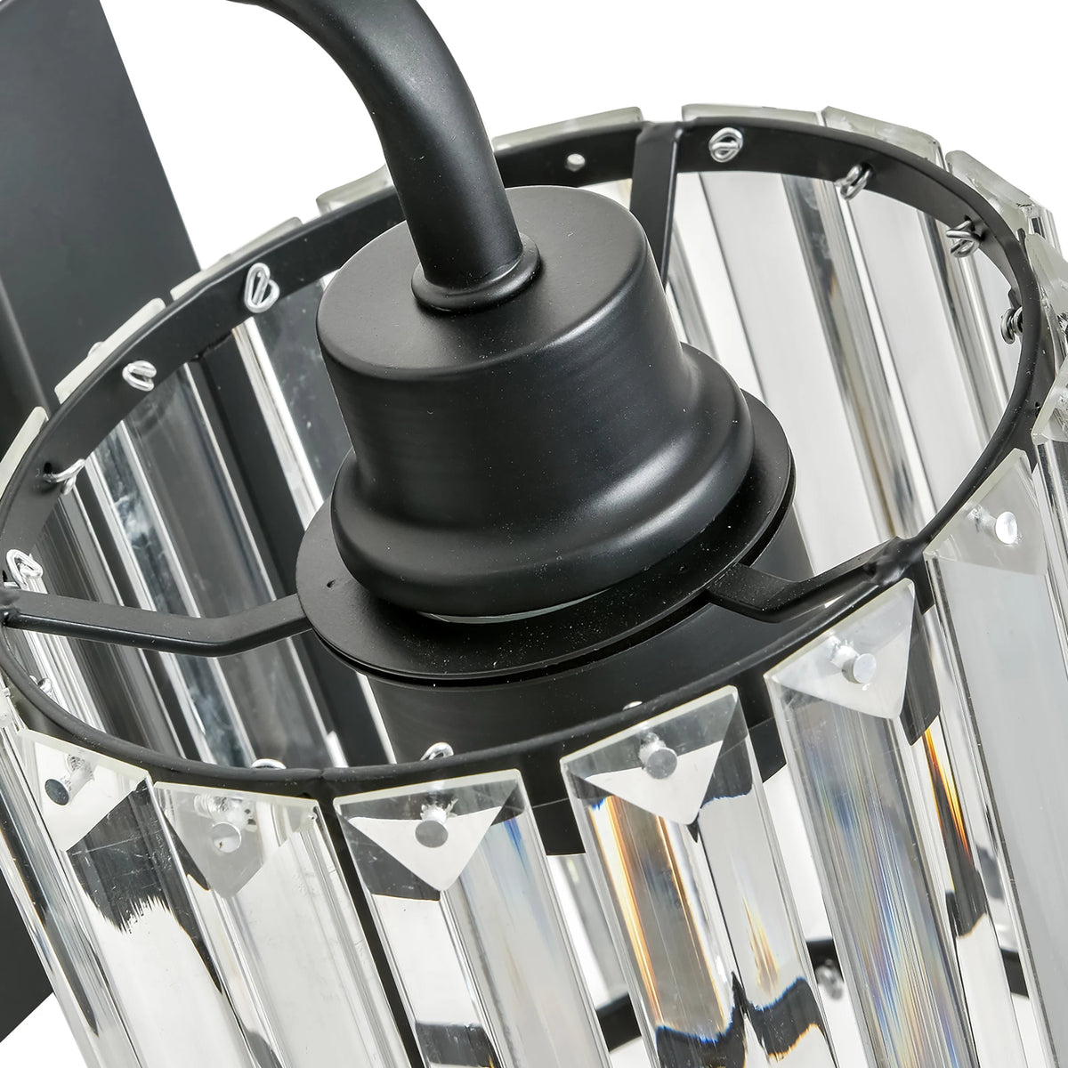 Obsidian Prism Three-Light Vanity Sconce