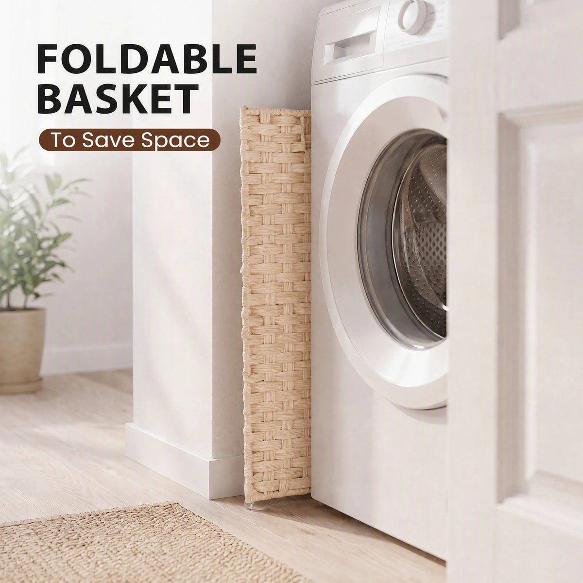Loomhaven Lidded Woven Laundry Hamper – 90 L
