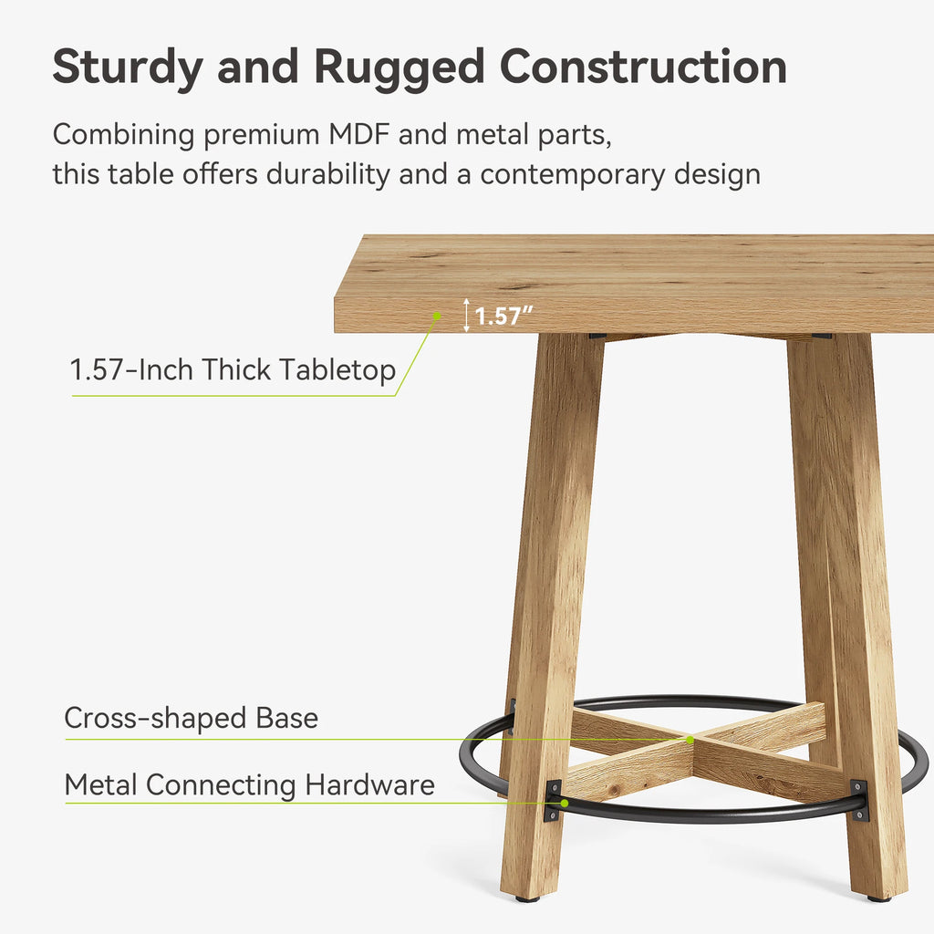 Starlinglark MDF-and-metal construction graphic showing cross-stretchers and ring connections