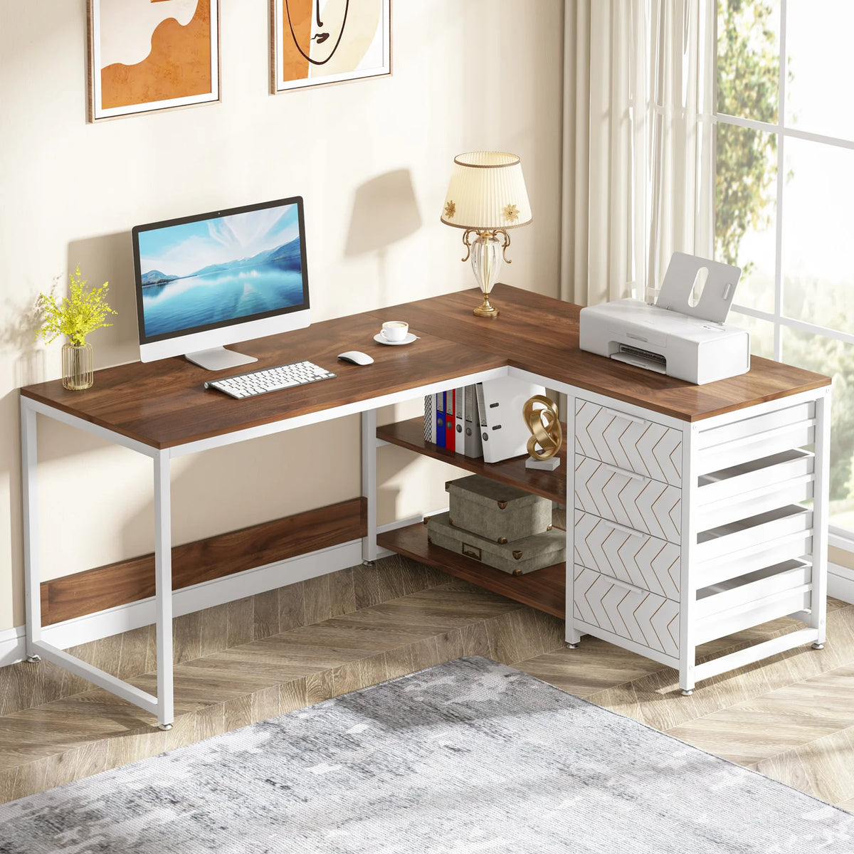 Nahla Reversible L-Shaped Desk