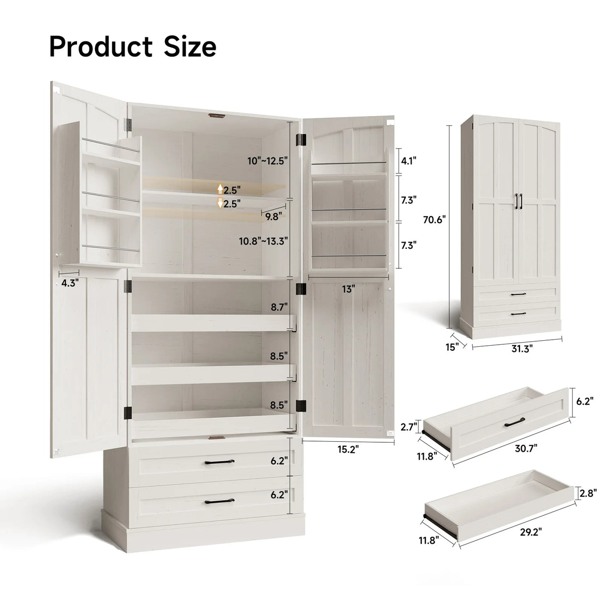 Vignettenote Kitchen Storage Cabinet