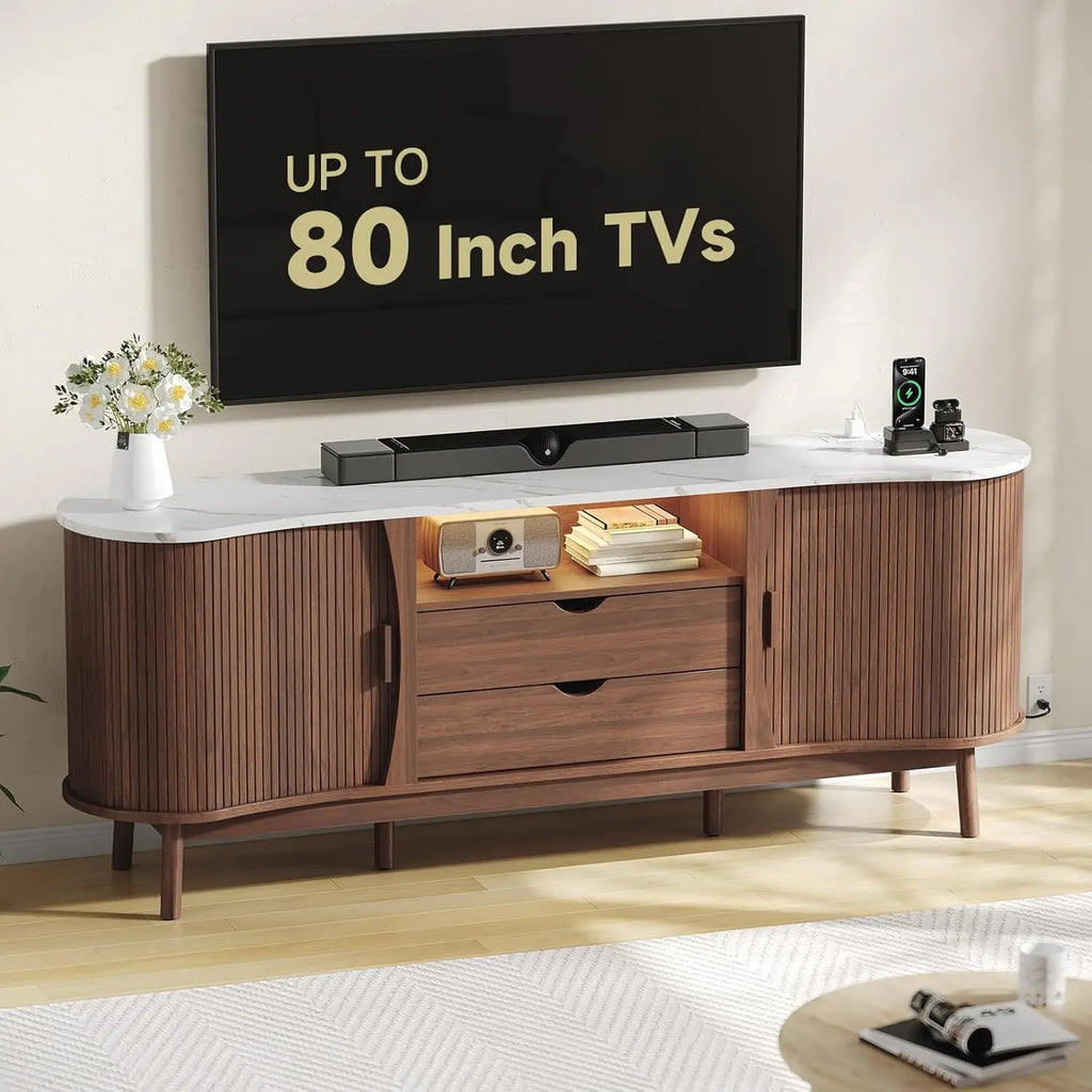Floraray TV Stand with LED Lighting
