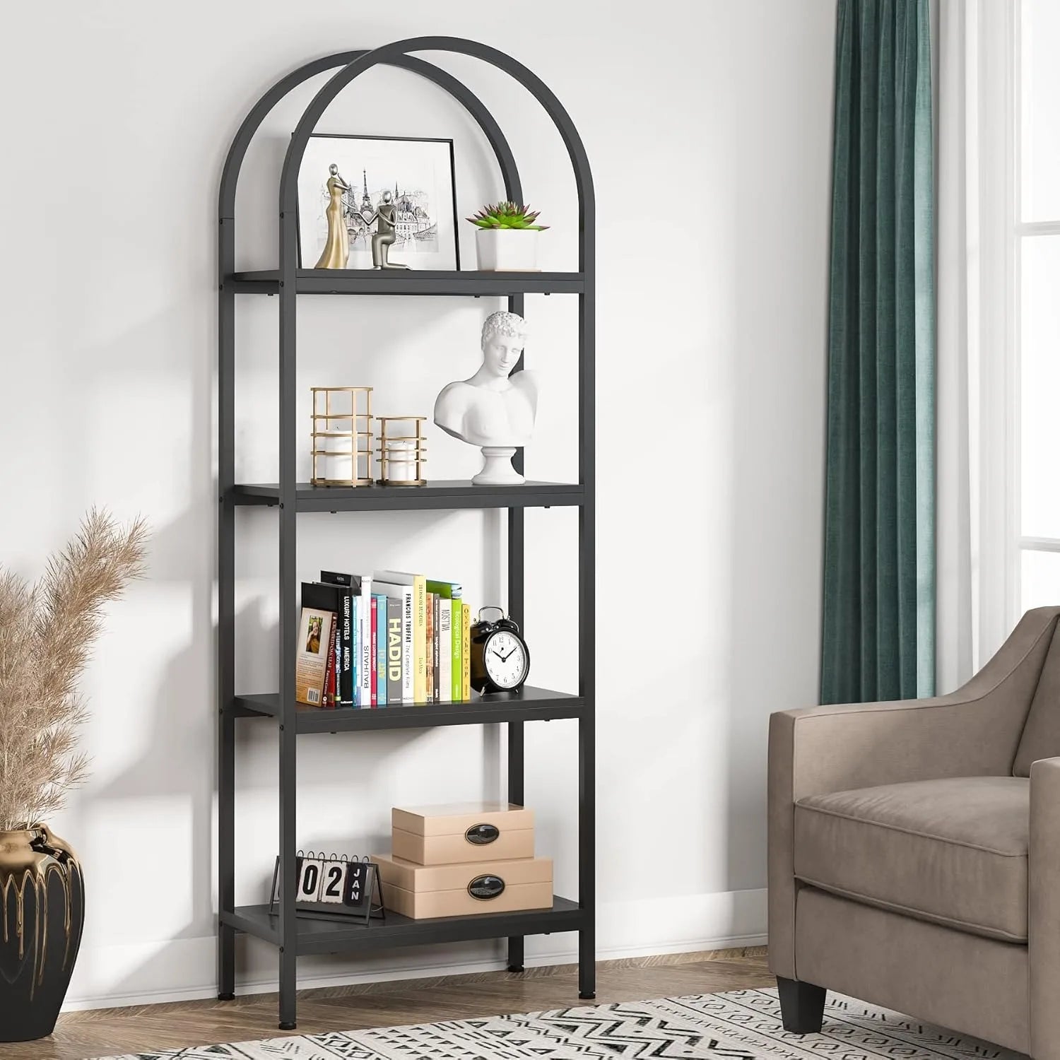 Everly Arch Bookcase