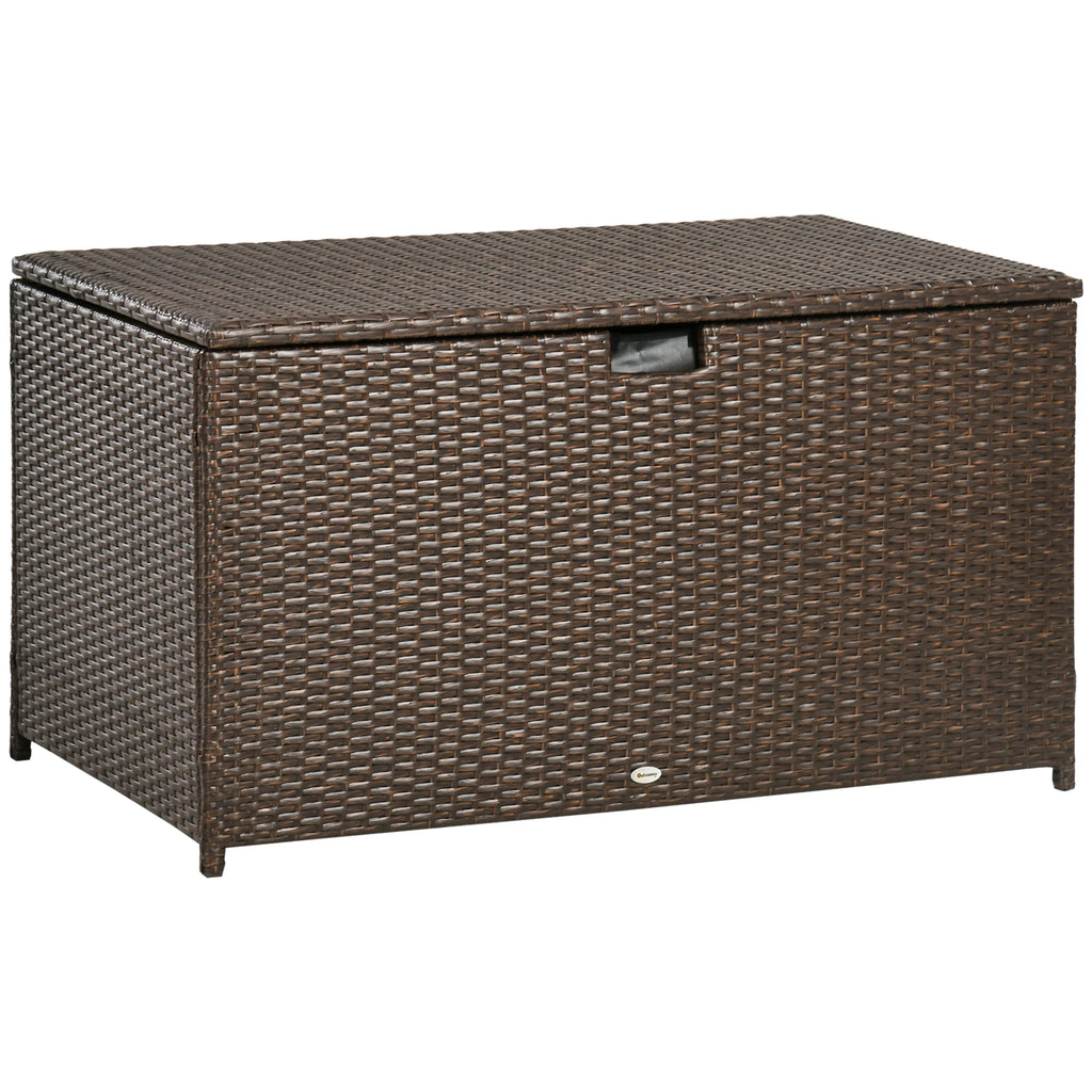 Wickerwell 113-Gallon Deck Box – Brown