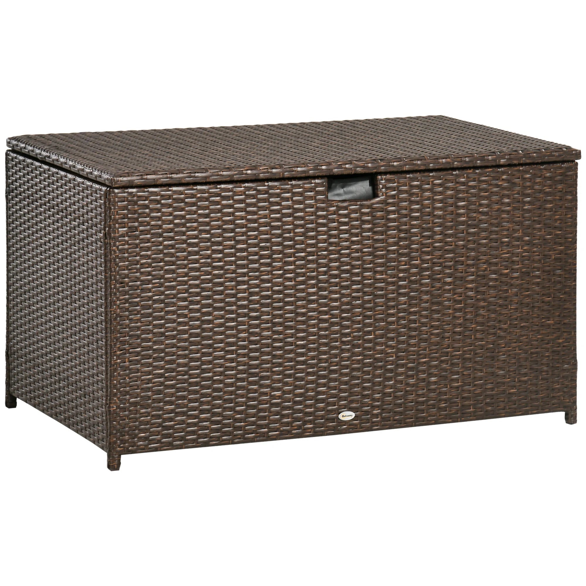 Wickerwell 113-Gallon Deck Box – Brown