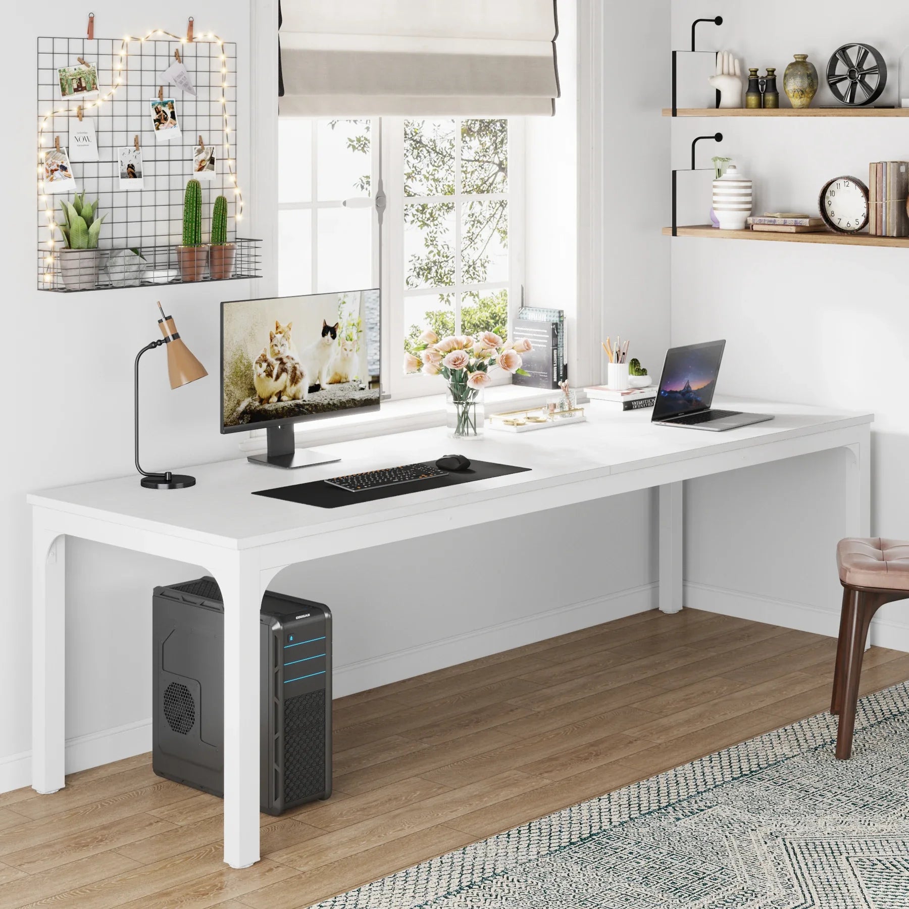 Temba Two-Person Workstation Desk
