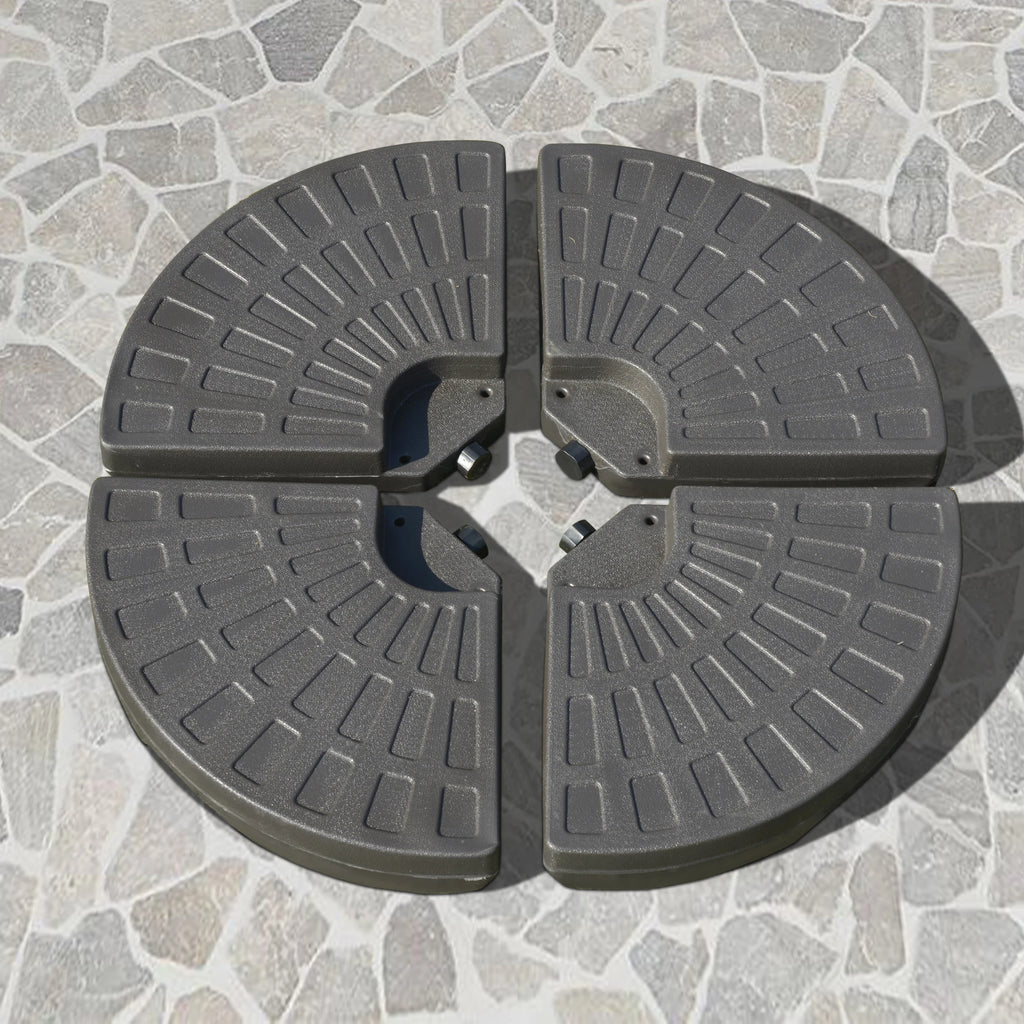 Radianceecho four-piece cantilever umbrella base set
