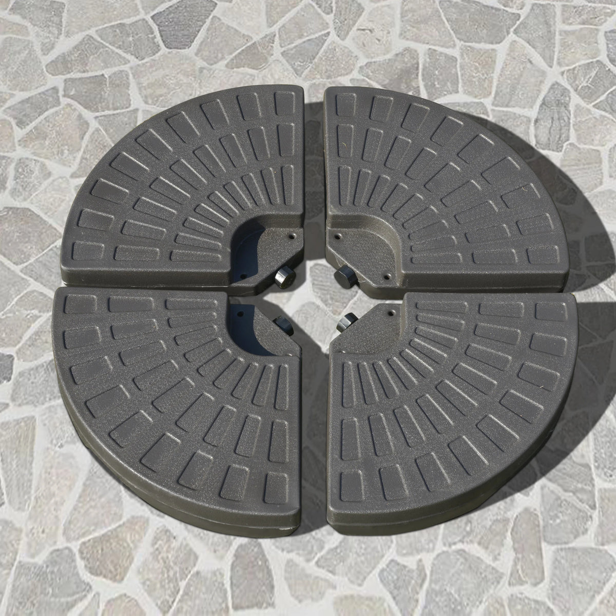 Radianceecho four-piece cantilever umbrella base set