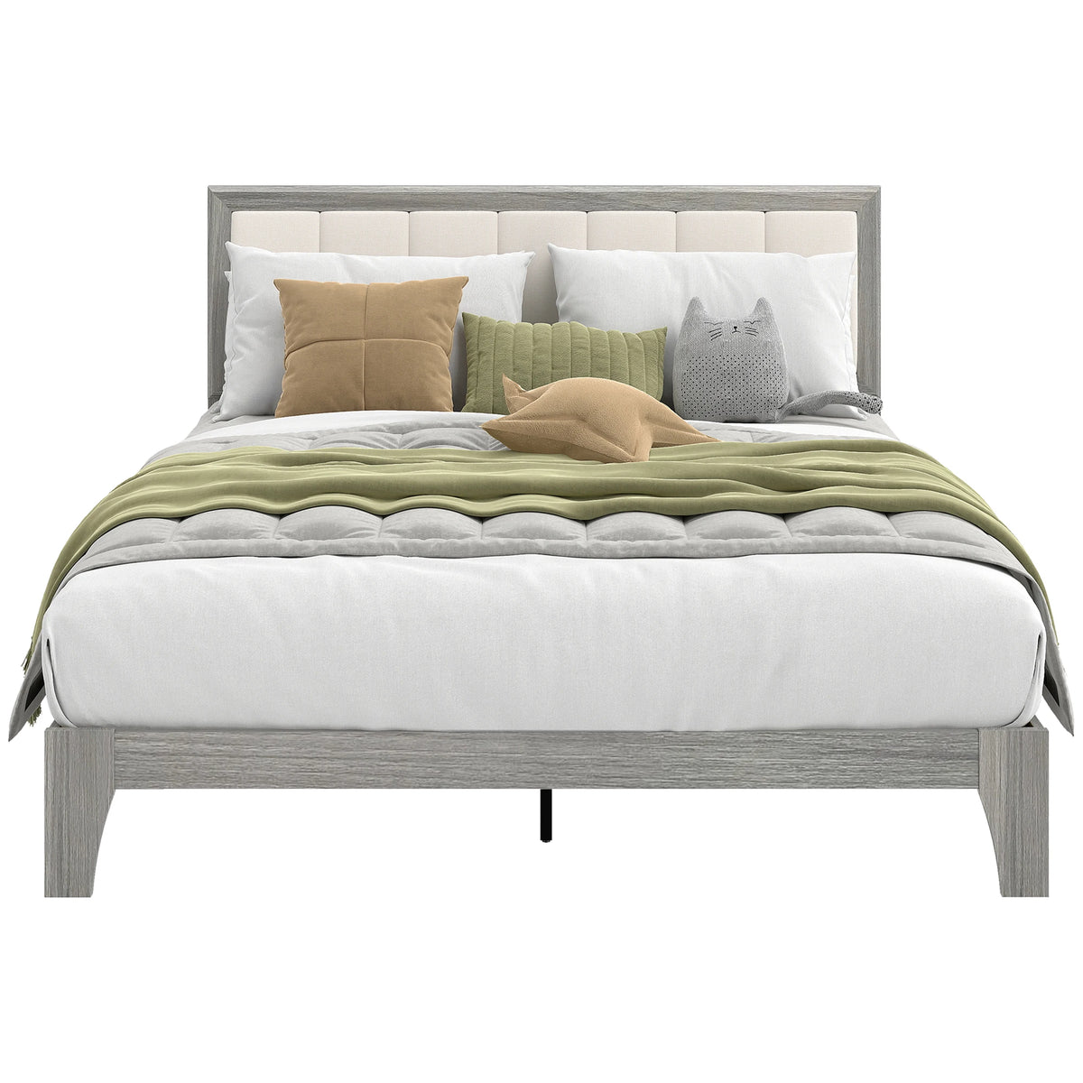 Antalya Queen Upholstered Platform Bed