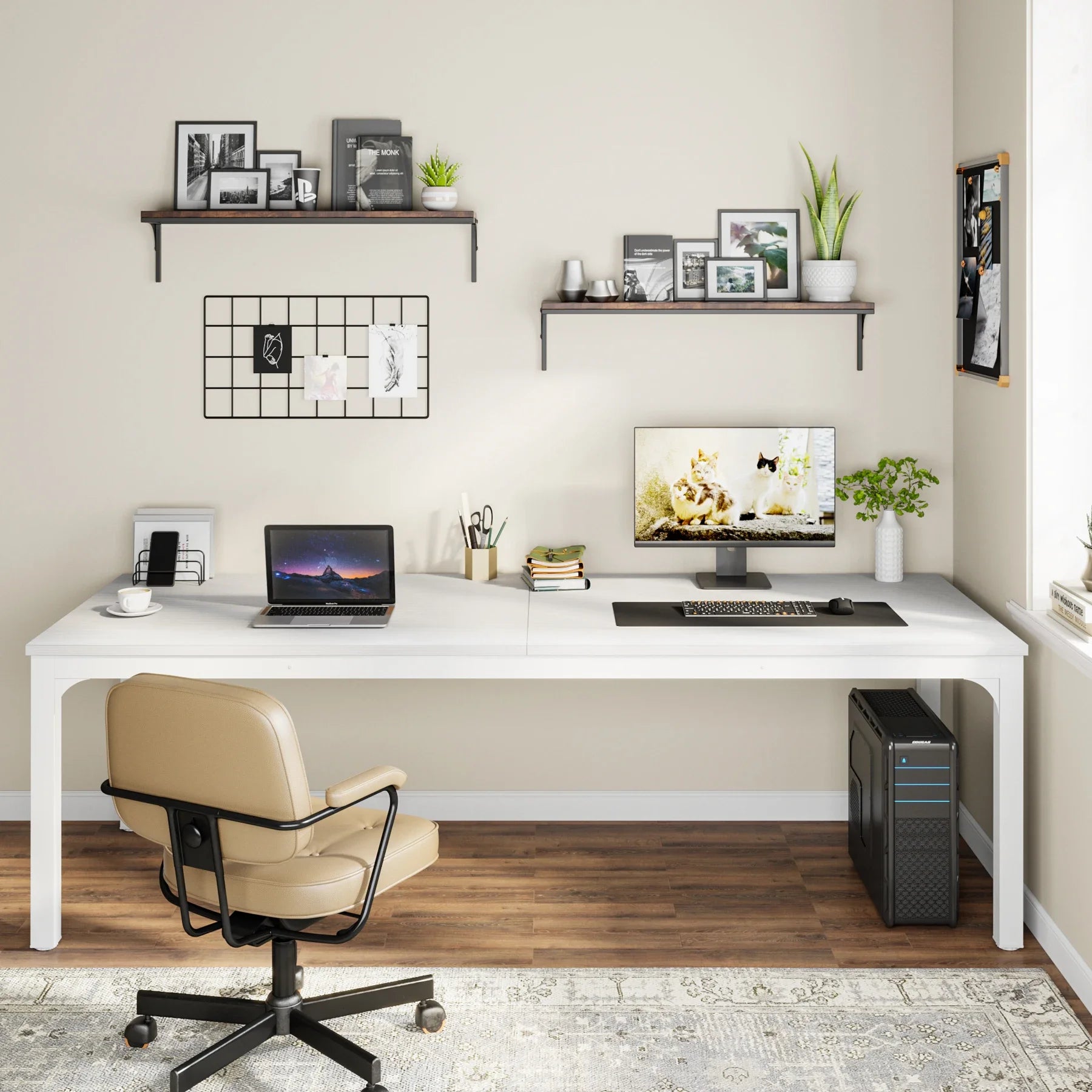 Temba Two-Person Workstation Desk