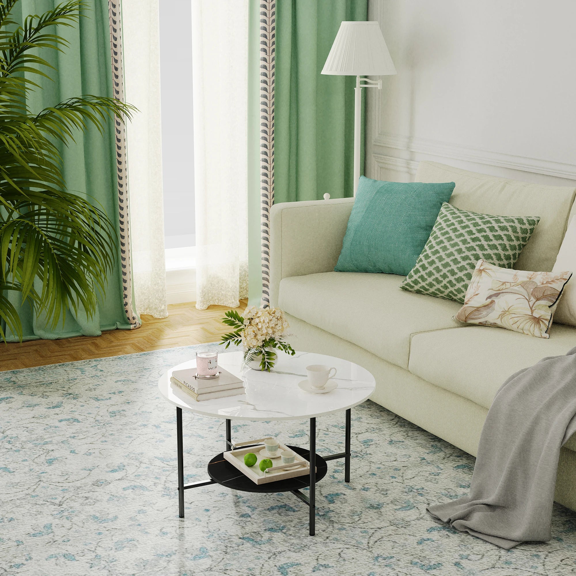 Round Sintered Stone Coffee Table