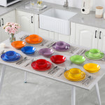 Load image into Gallery viewer, VANCASSO Bonita Lipped-Edge Stoneware Dinnerware Set – 12/18 Pieces, Multicolor
