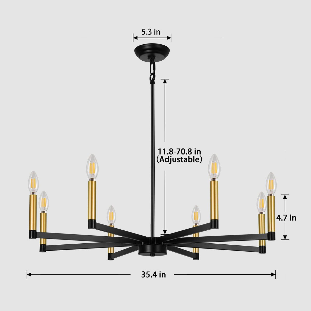 Aubren Candle Chandelier