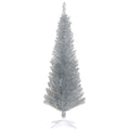 Silverspire slim silver pencil Christmas tree with detachable base