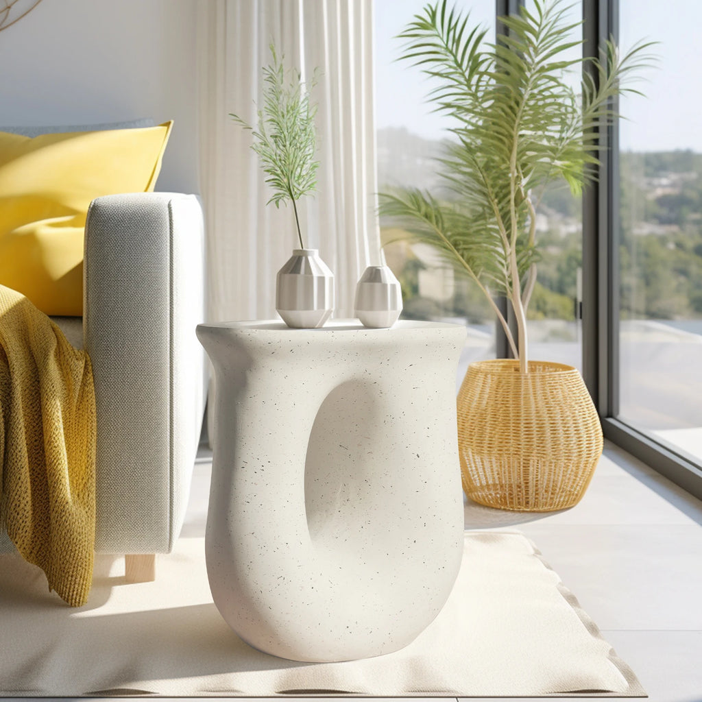 Koba Sculptural Concrete Side Table