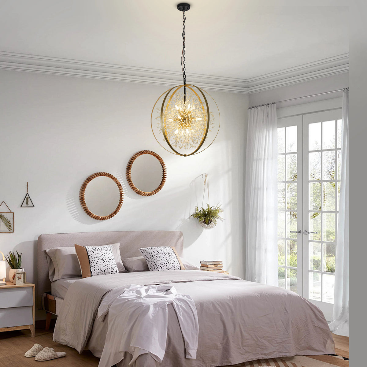 Glintseed adjustable chain and ceiling-mounting configuration examples.