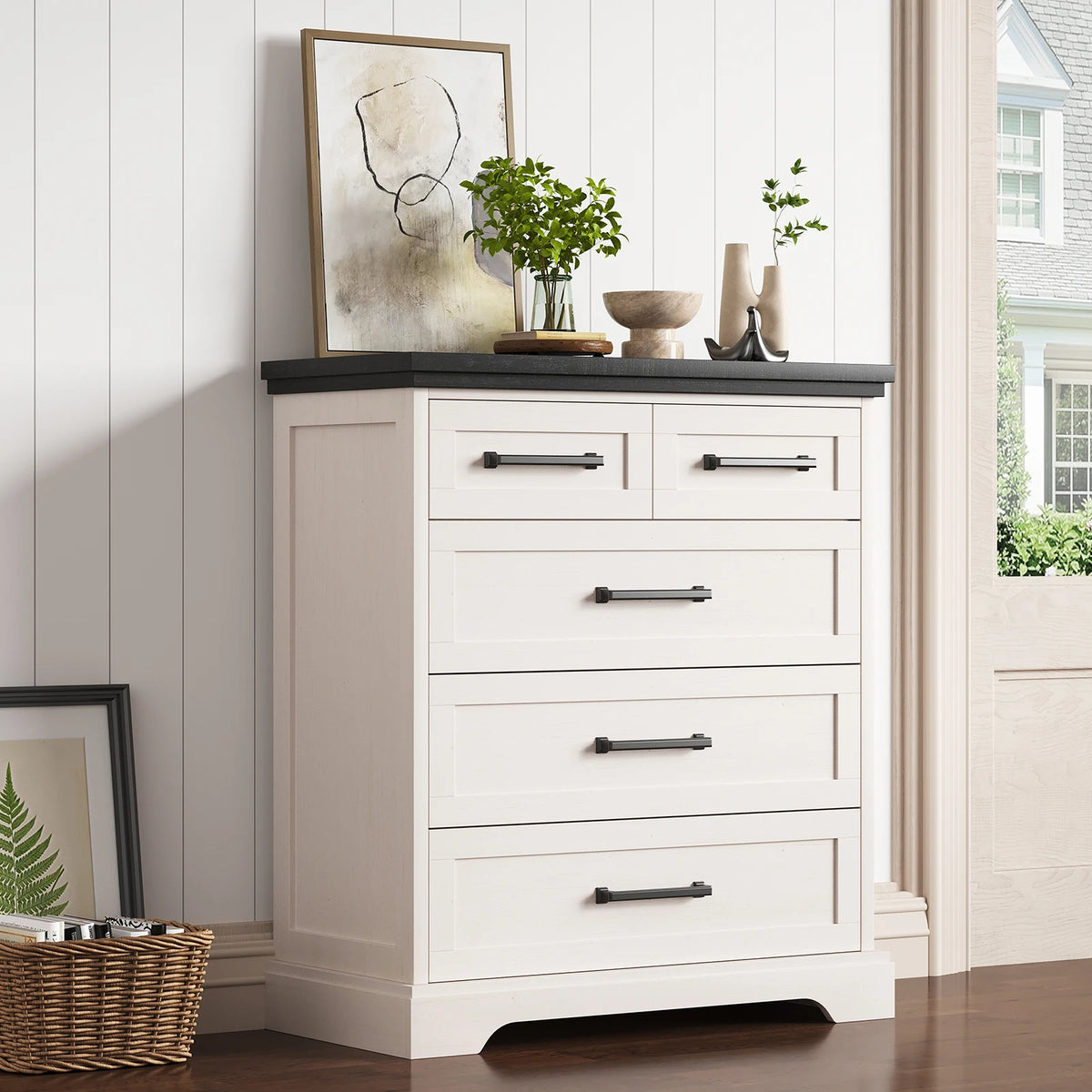 Ivorycrest Five-Drawer Dresser