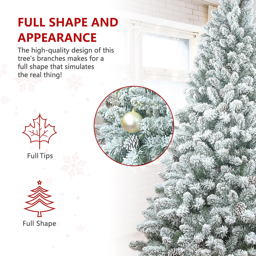 Everfrost Snowy Pinecone Christmas Tree