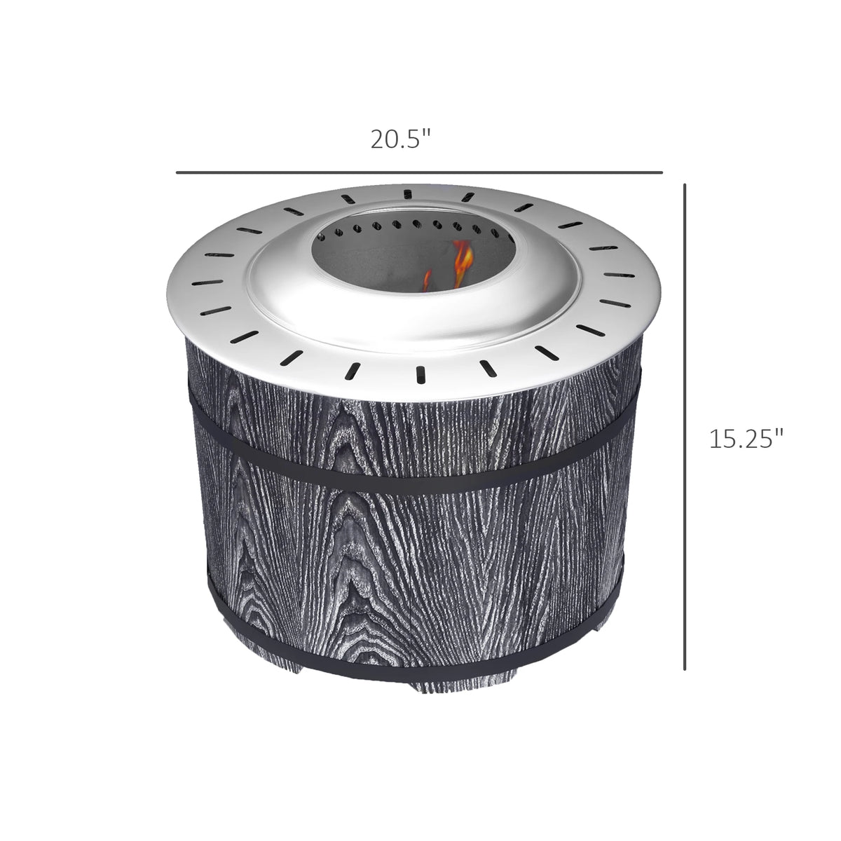 Rhapsodynote Smokeless Fire Pit – Black