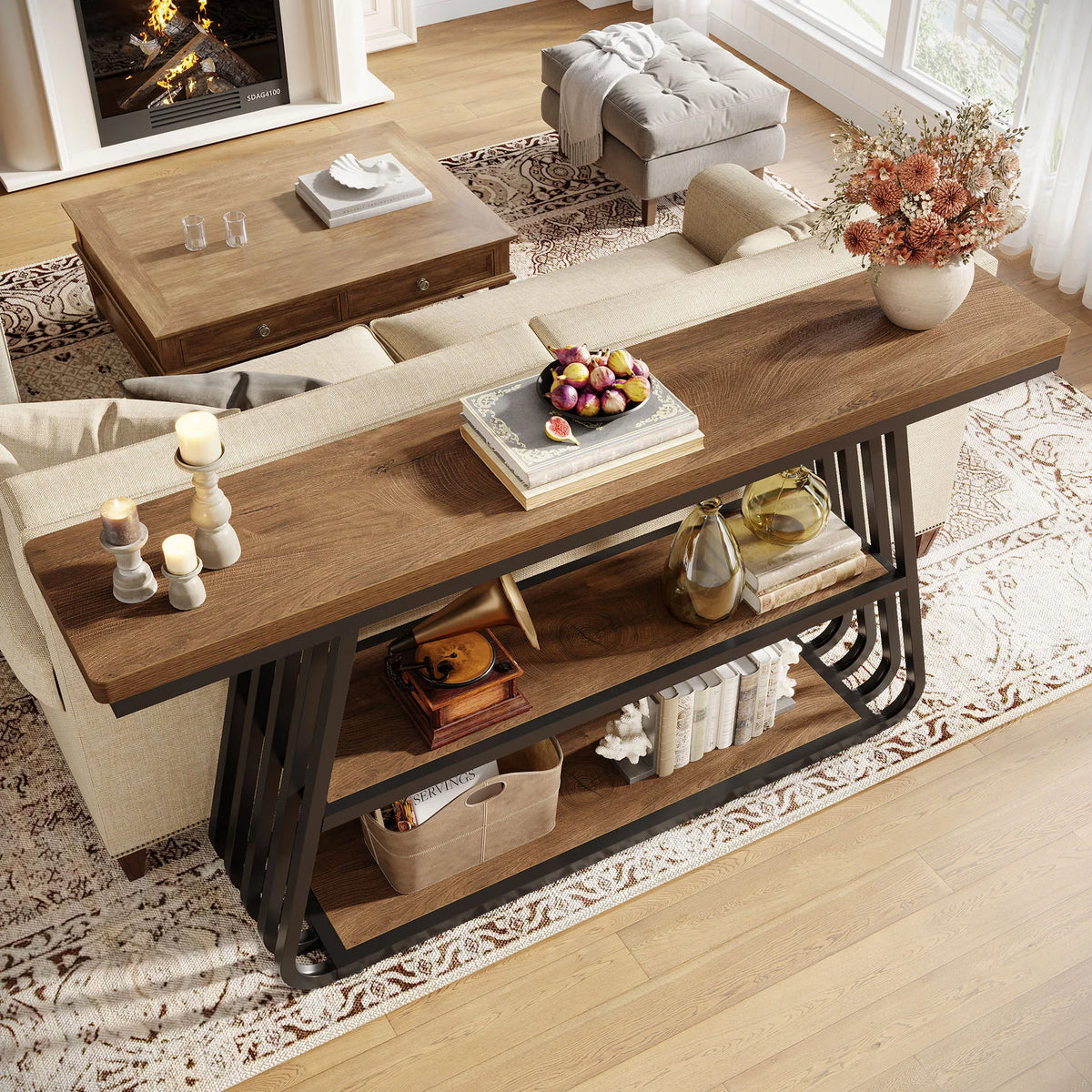 Meadowcharm 3-Tier Console Table