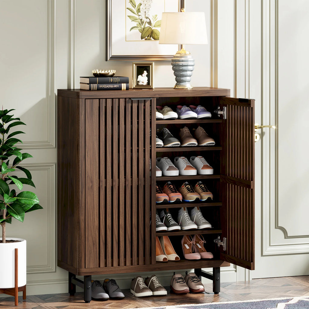 Adisa Louvered Shoe Cabinet